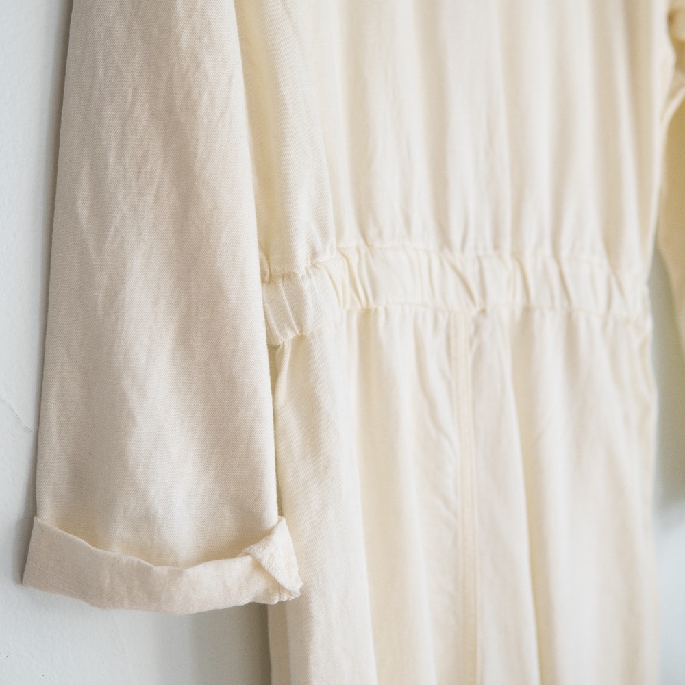 Urban Outfitters Ivory Linen Blend Jumpsuit - Picture 7 of 8